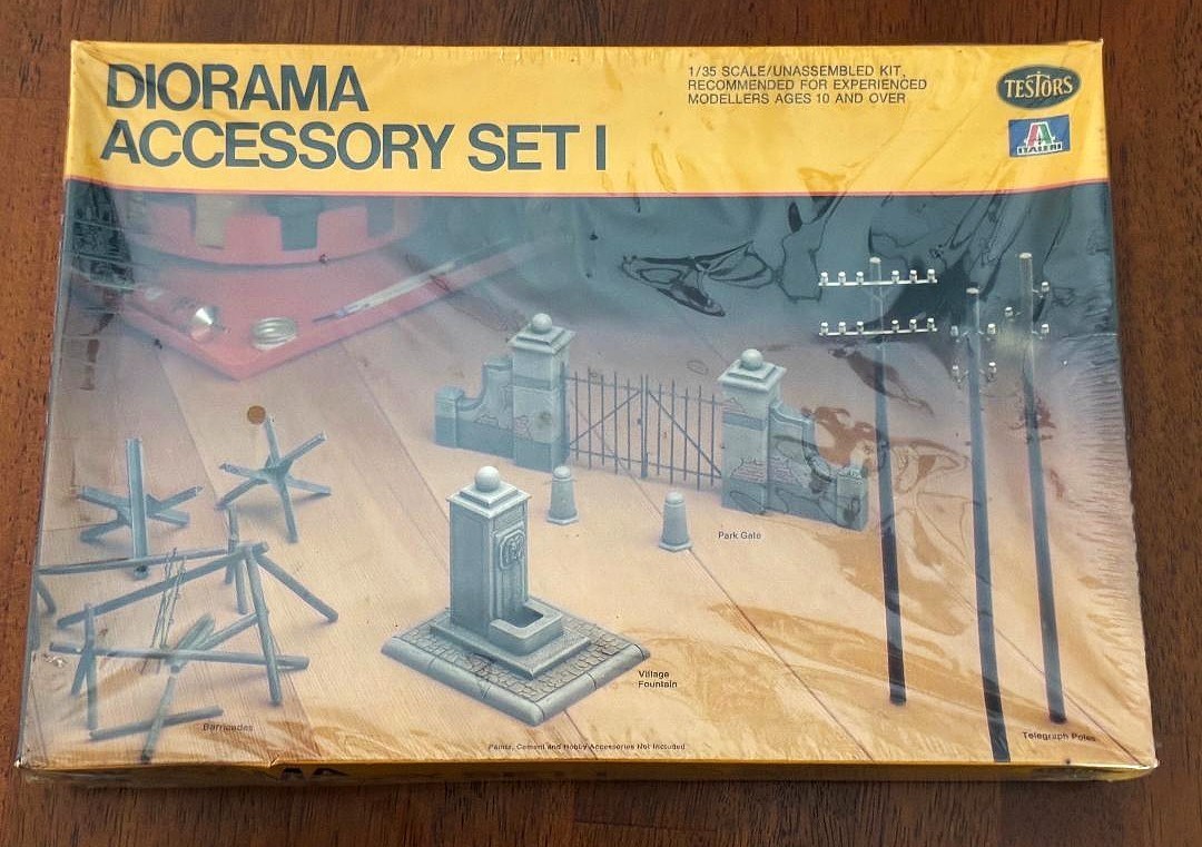 Vintage Testors 1:35 Scale Model Diorama Set #1, Sealed Box