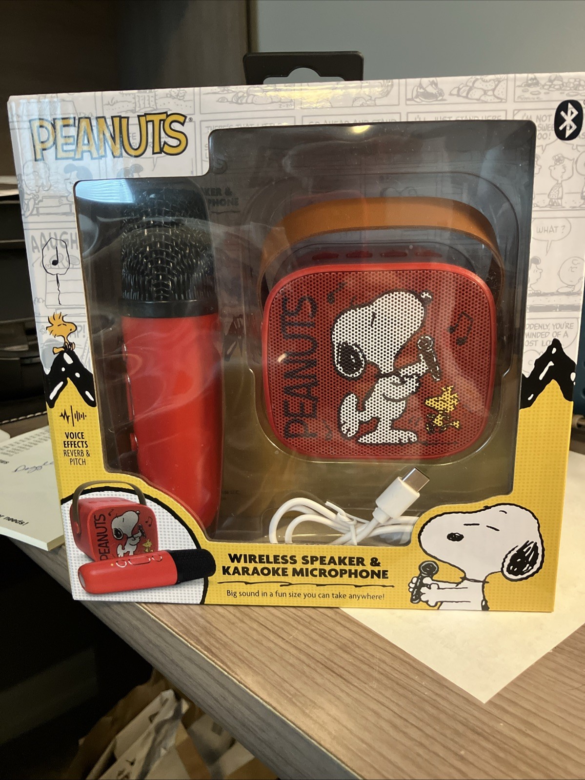 Peanuts Snoopy  Wireless Bluetooth Speaker & Karaoke Microphone🔥💃