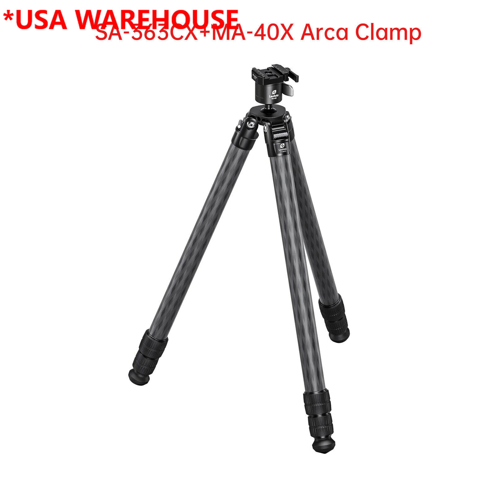 Leofoto SA-363CX+MA-40X Arca Clamp Lever-Release Tripod with ballhead-Arca Clamp