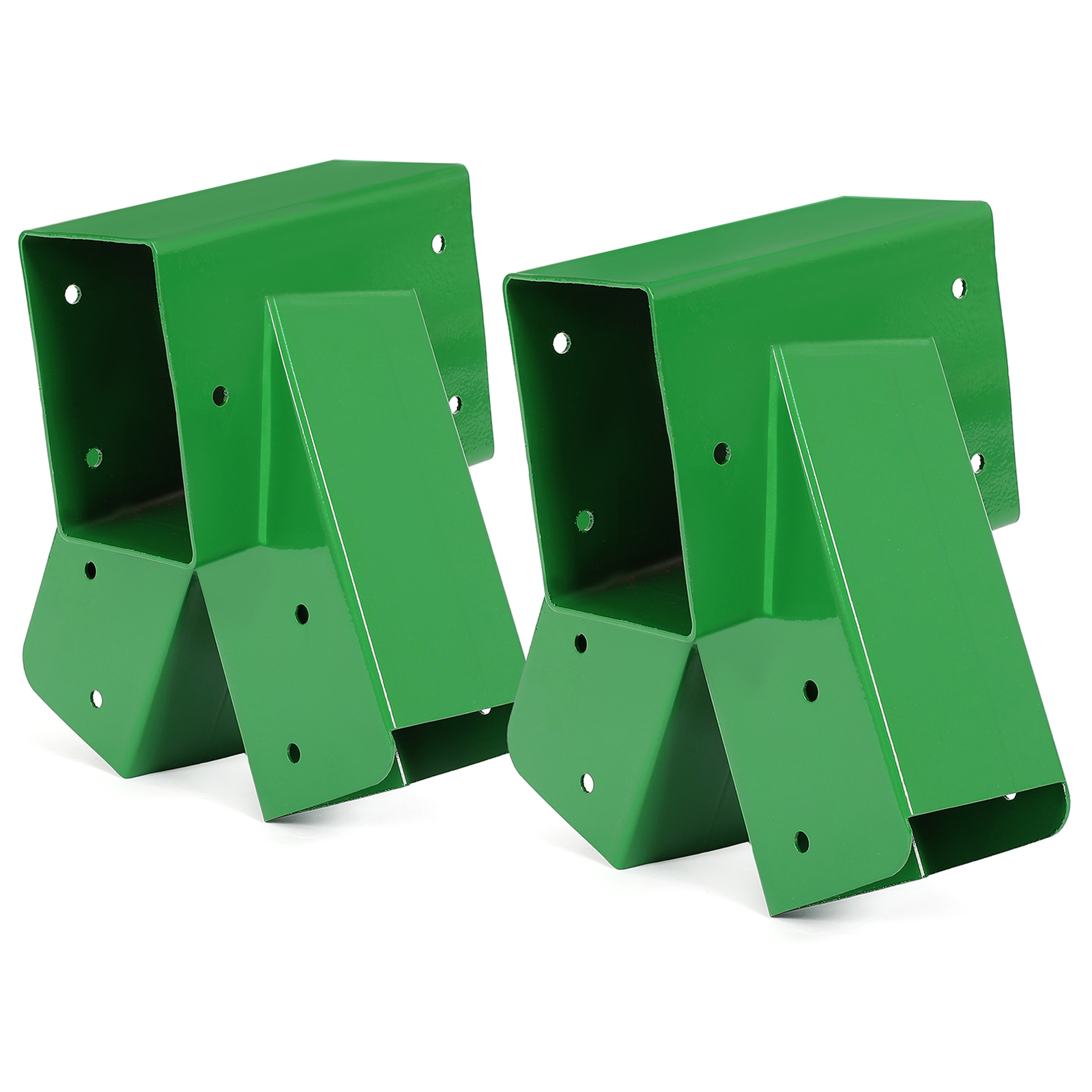 Brand New Pair 1-2-3 A-Frame Swing Set Brackets Complete Set 2 Brackets Green