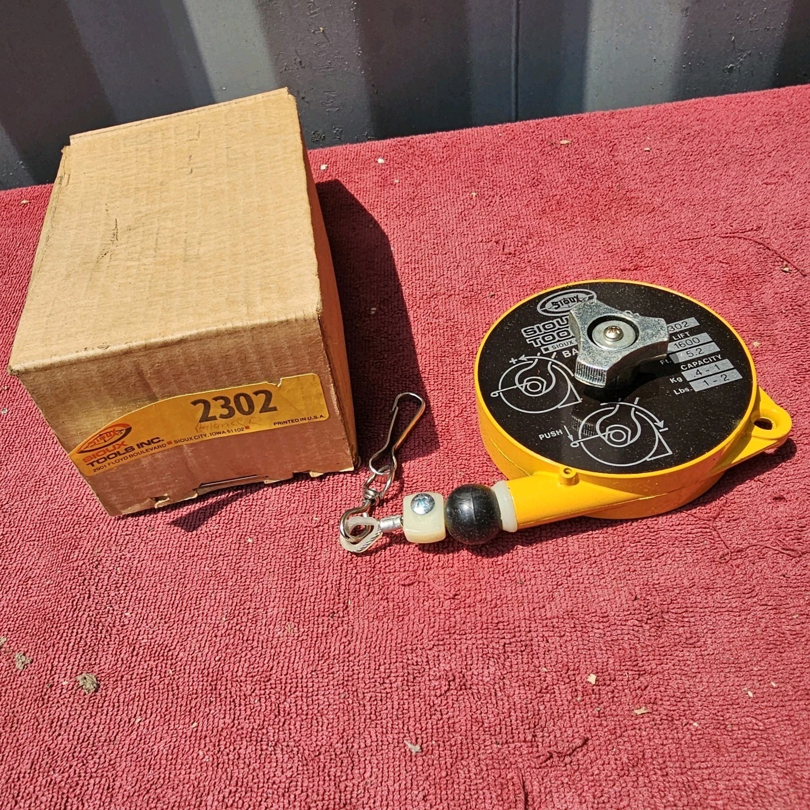 Vintage Sioux Tools 2302 Balancer 1-2 Lb, New Old Stock
