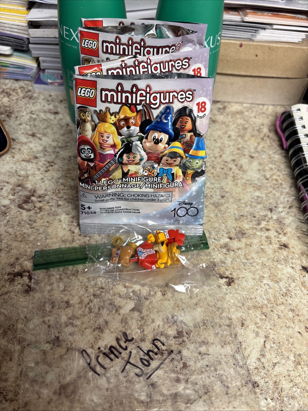 Lego Minifigures Disney 100 Prince John New Open Bag SMALL BUSINESS 🪄🪩🎉🪅🧸