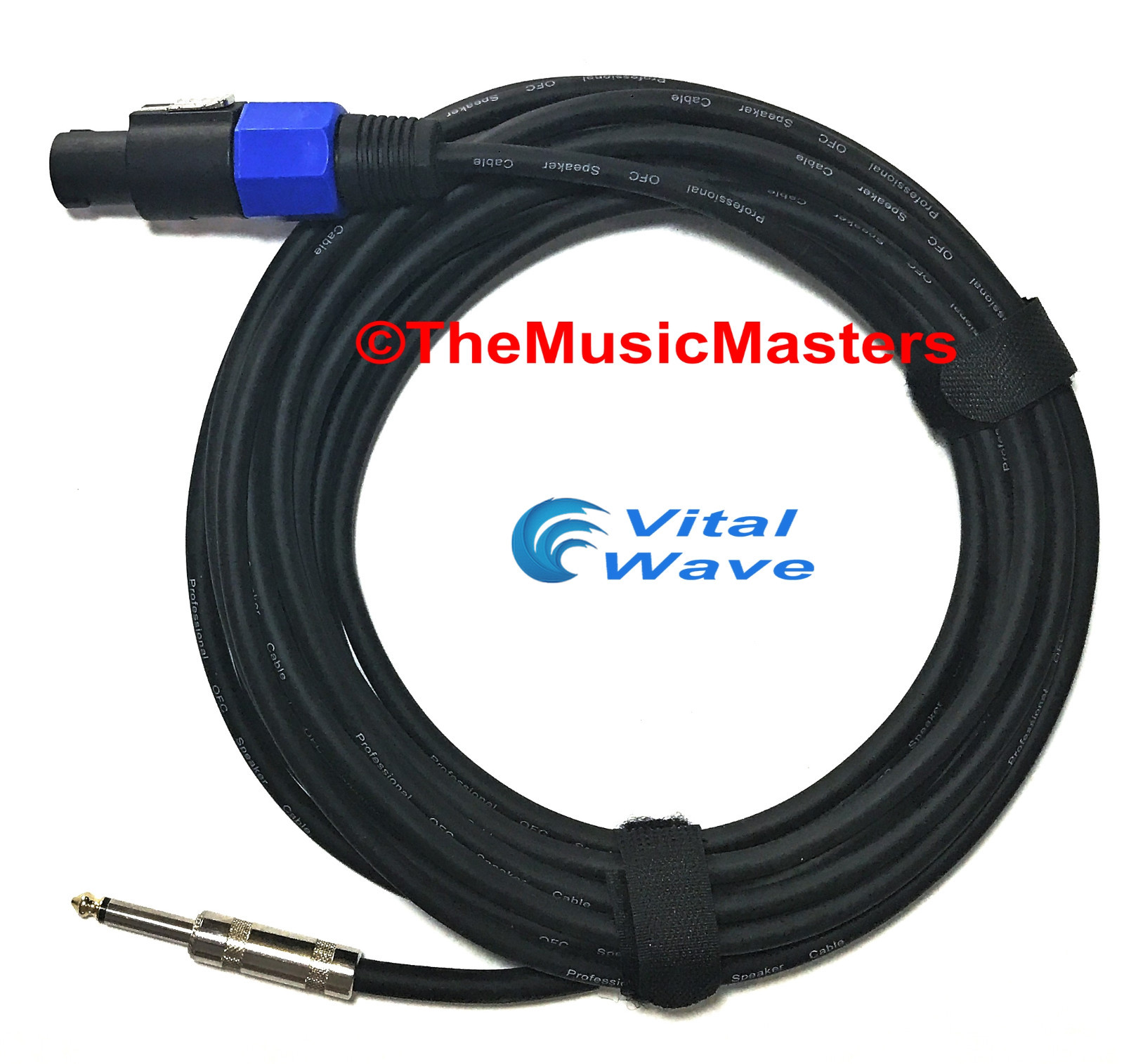 15' ft 14ga Speakon to 1/4" Male Plug SPEAKER CABLE WIRE PA DJ Pro Audio VWLTW