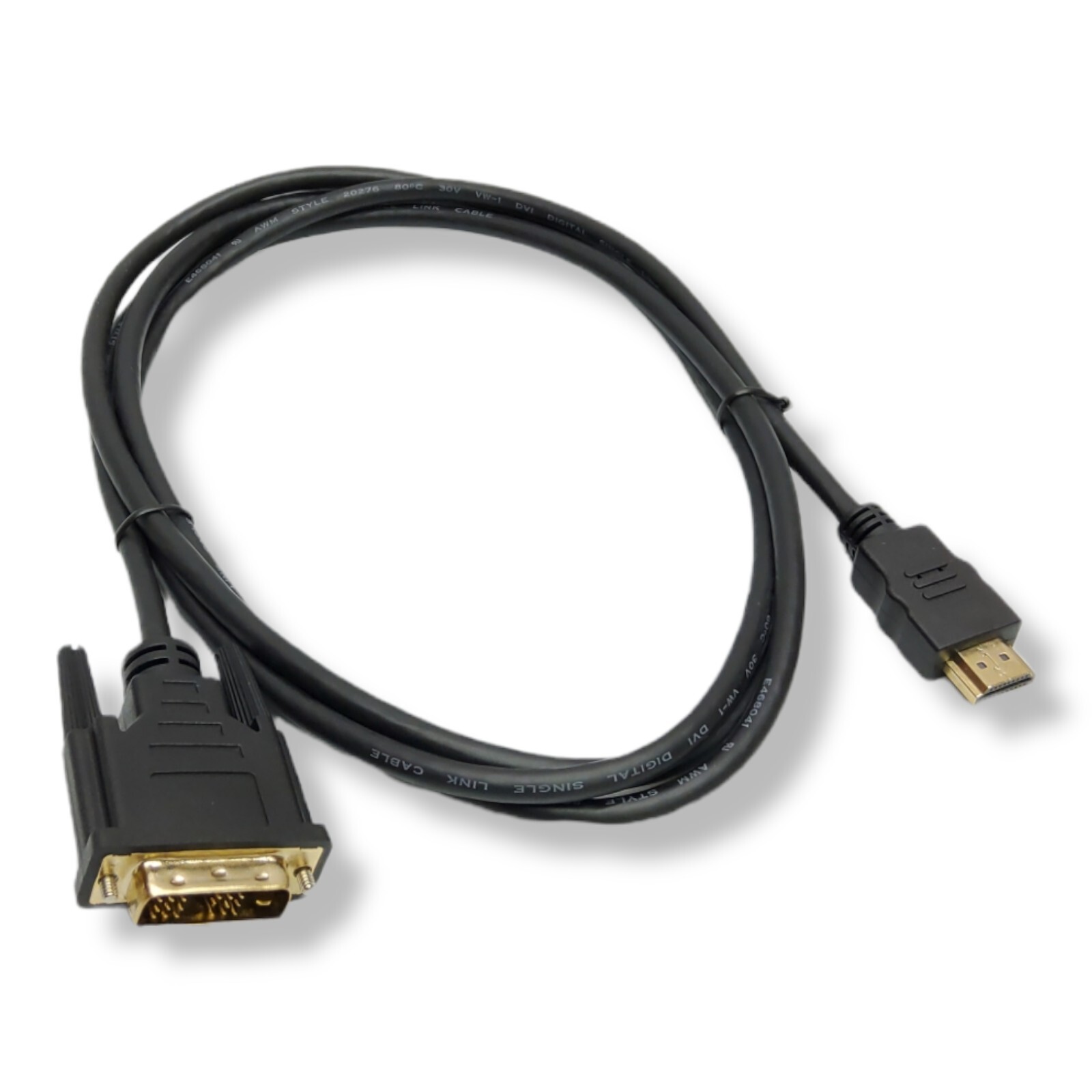 HDMI to DVI-D Monitor Display TV Adapter Cable Male/Male HD 1080p HDTV 6 FT