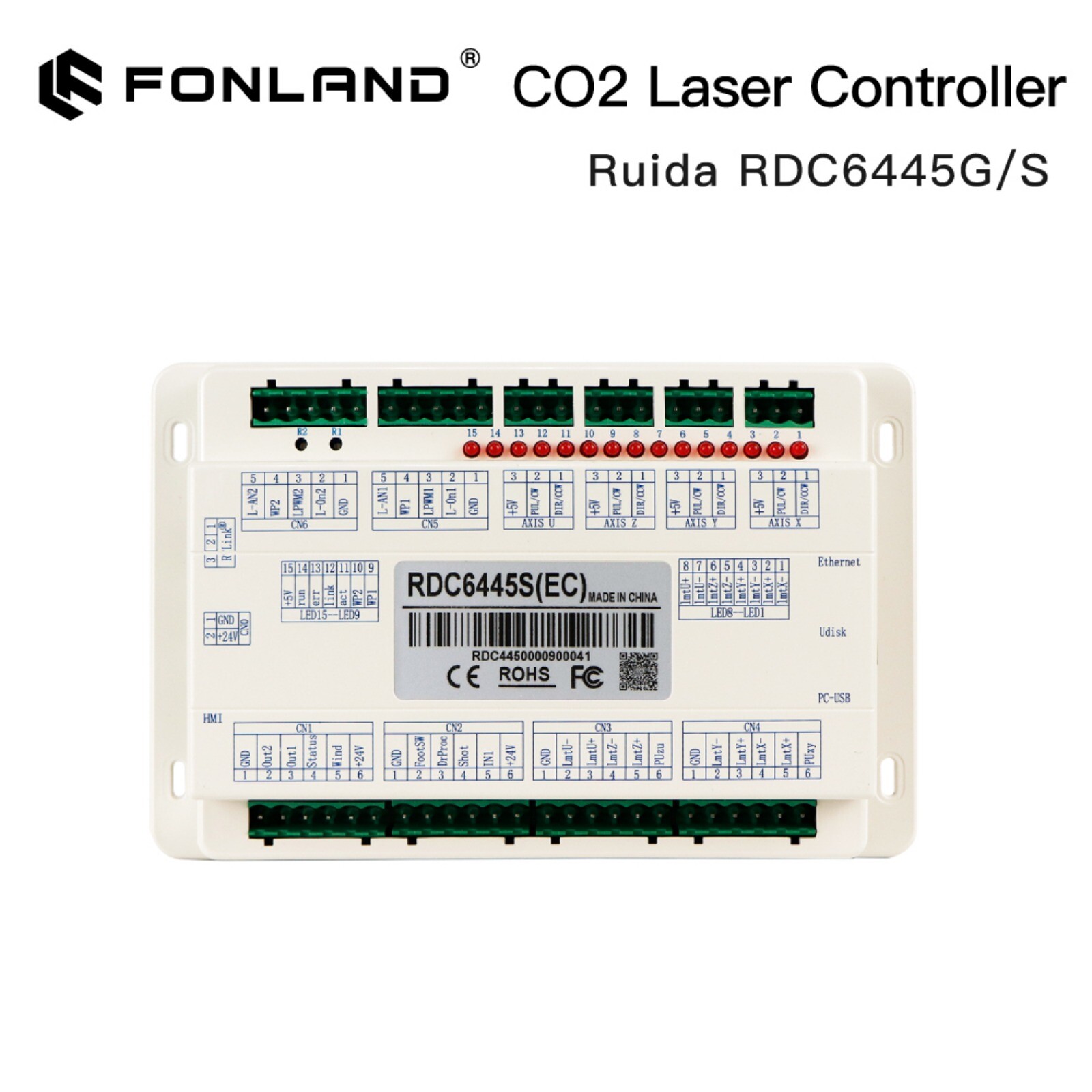 Ruida CO2 Laser Controller RDC6445G S for Laser Engraving Cutting Machine RDV8