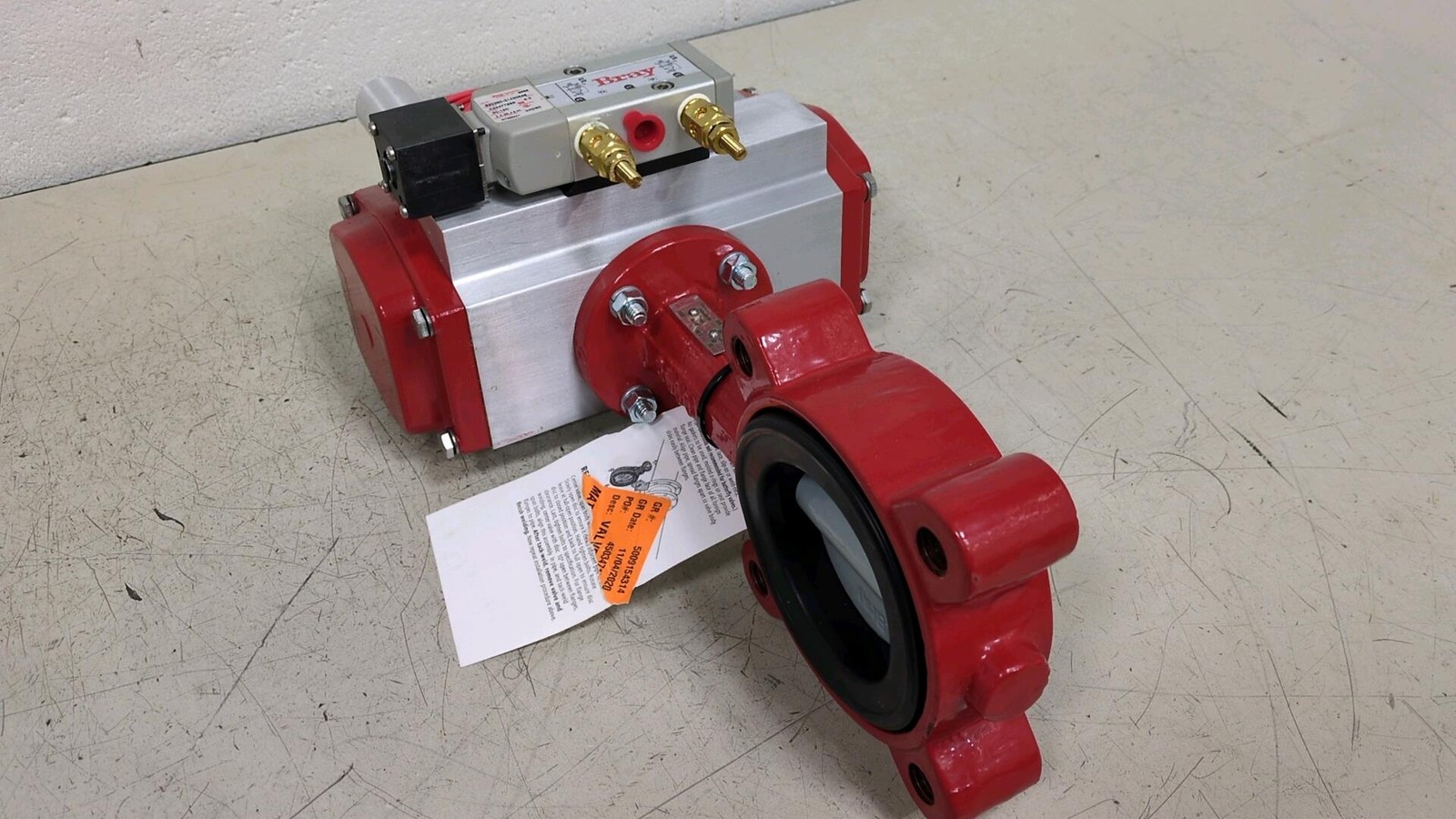 New Bray Pneumatic Actuator 3" Series 31 Butterfly Valve 93-0934-11325-532