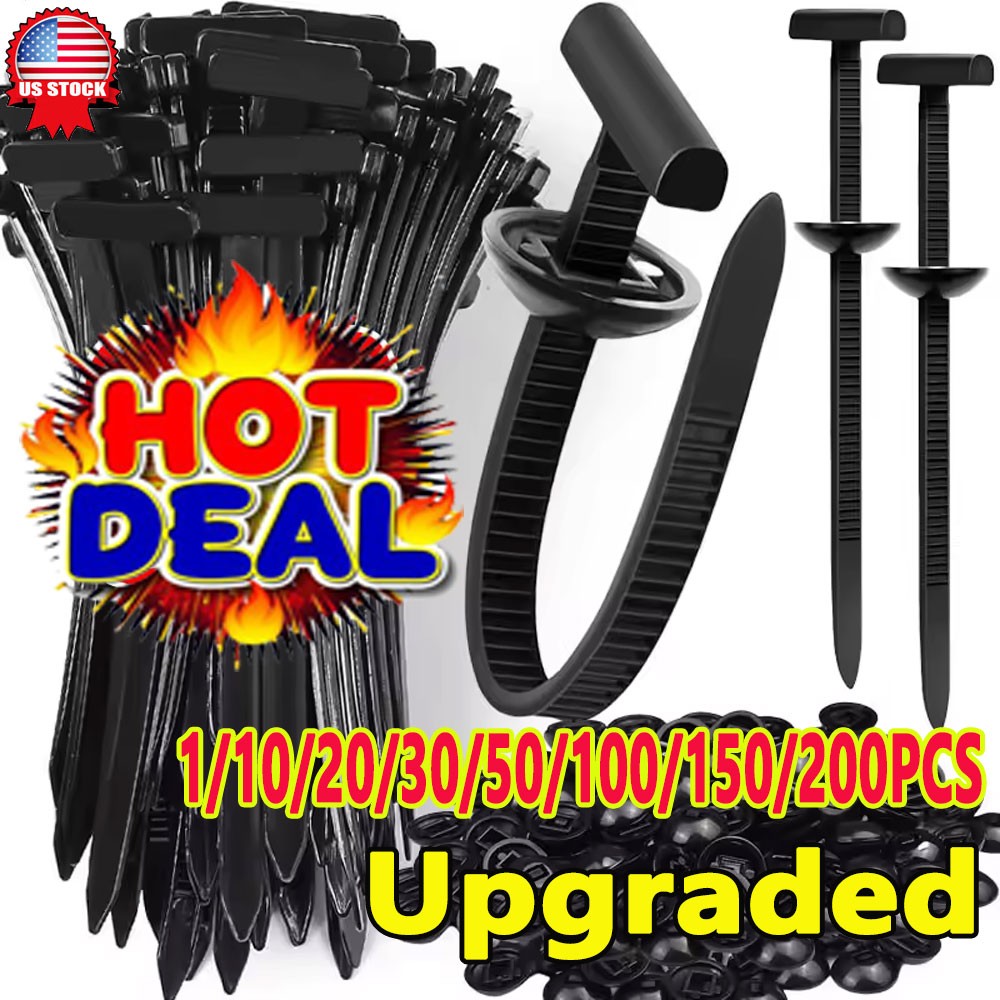 Nylon Universal Cable Tie Buckle, Heavy Duty Self-Locking Nylon Zip Ties Holder