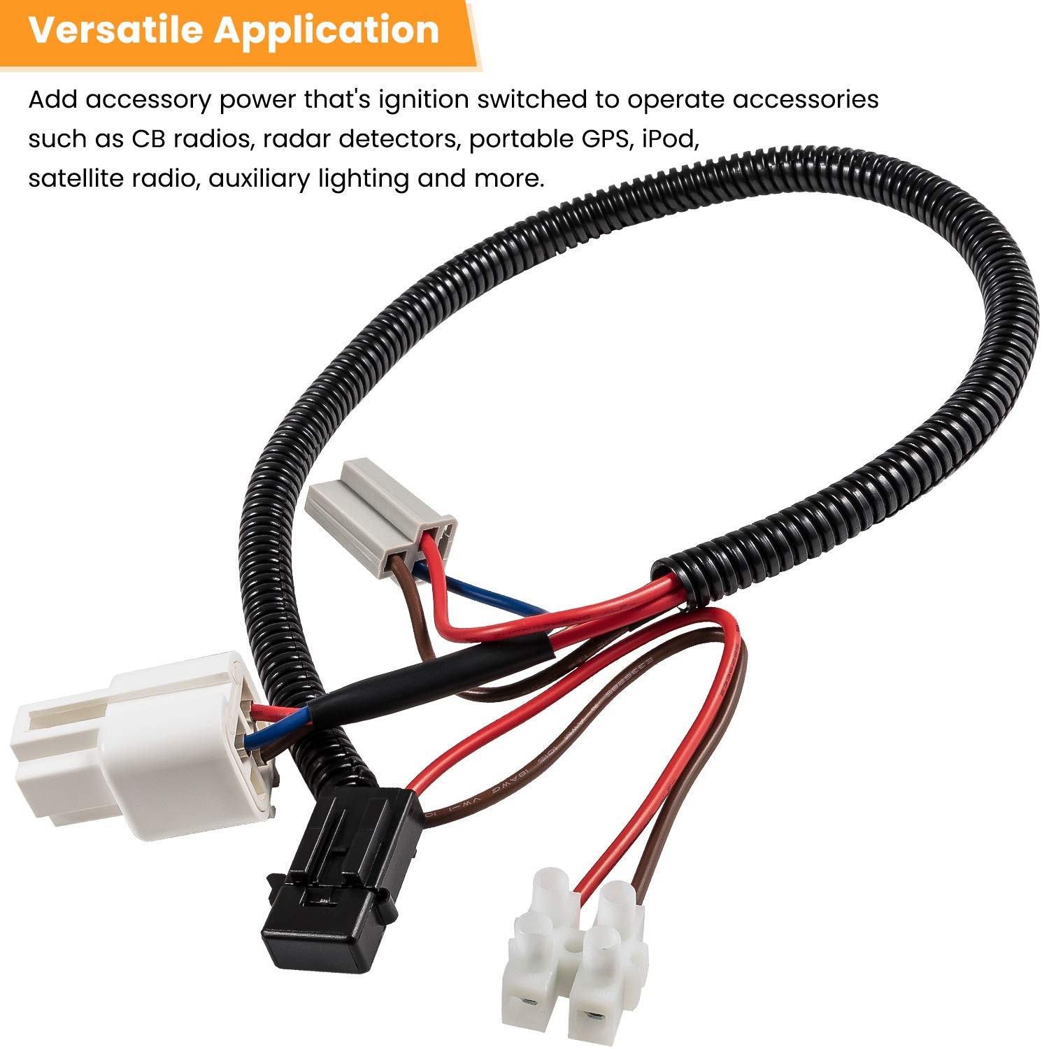 12 Volt Power Adapter for 2018-2020 2021 2022 2023 2024 2025 Jeep Wrangler JL...