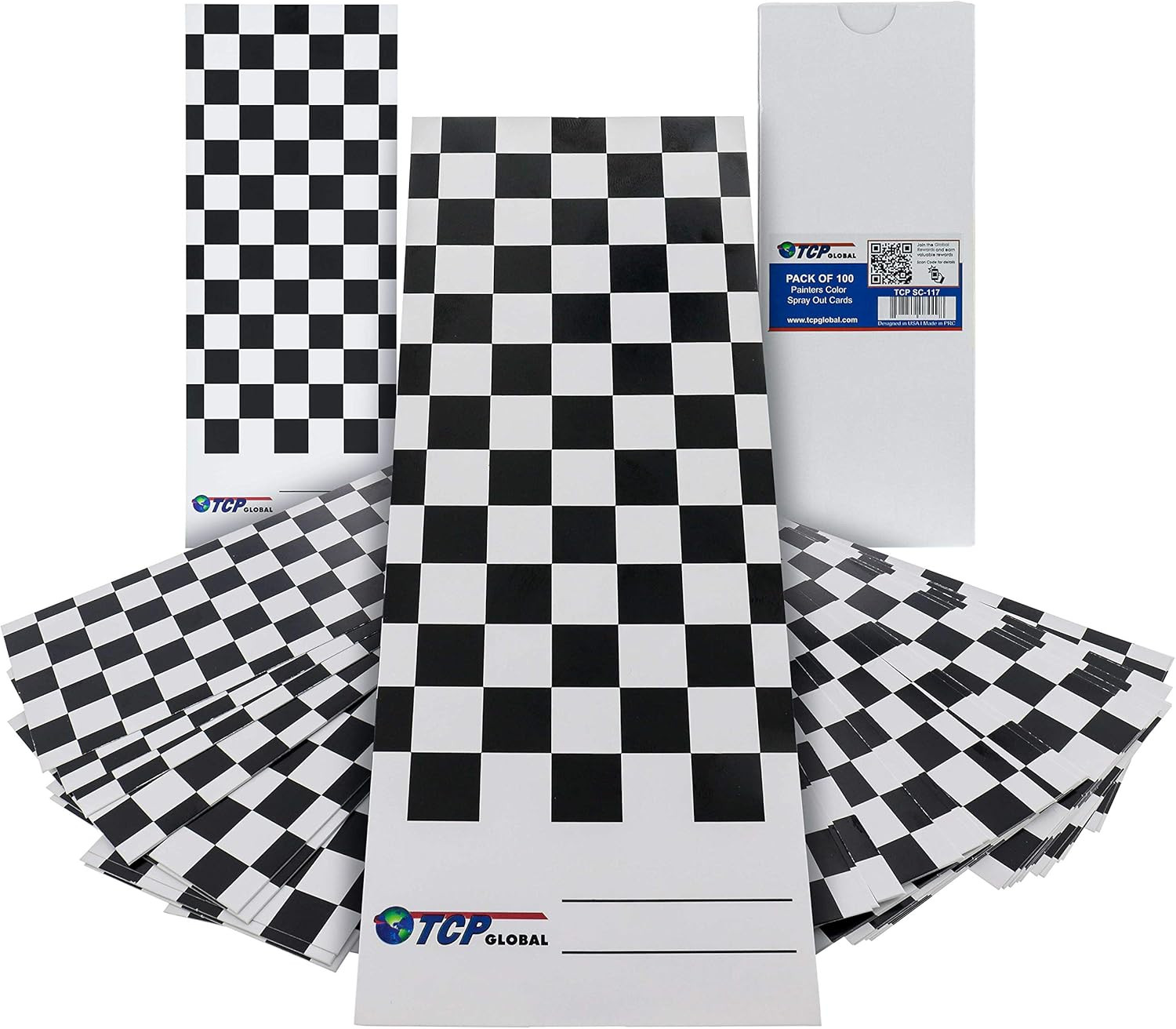 Paint Color Matching Spray Out Cards (Pack of 100) - Checkered Test