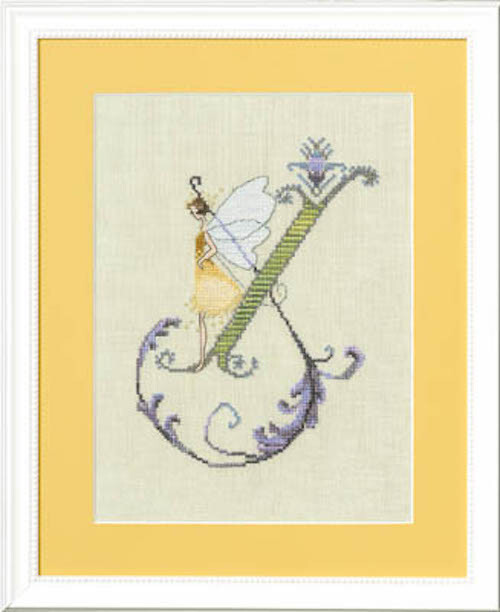 Nora Corbett Cross Stitch Pattern - Letters From Nora Alphabet Series - Letter X