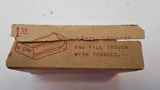 Vintage "Rol-A-Cig" Cigarette Maker With Box