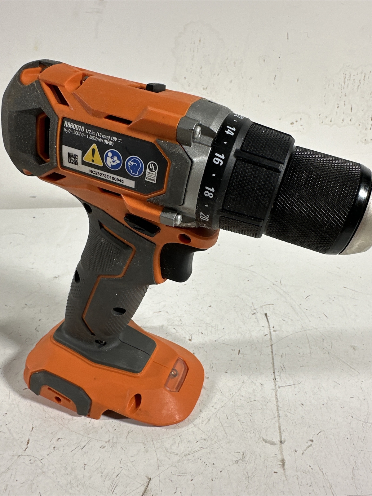 r860010 ridgid 1/2 In Drill Bare Tool Only Ba-17