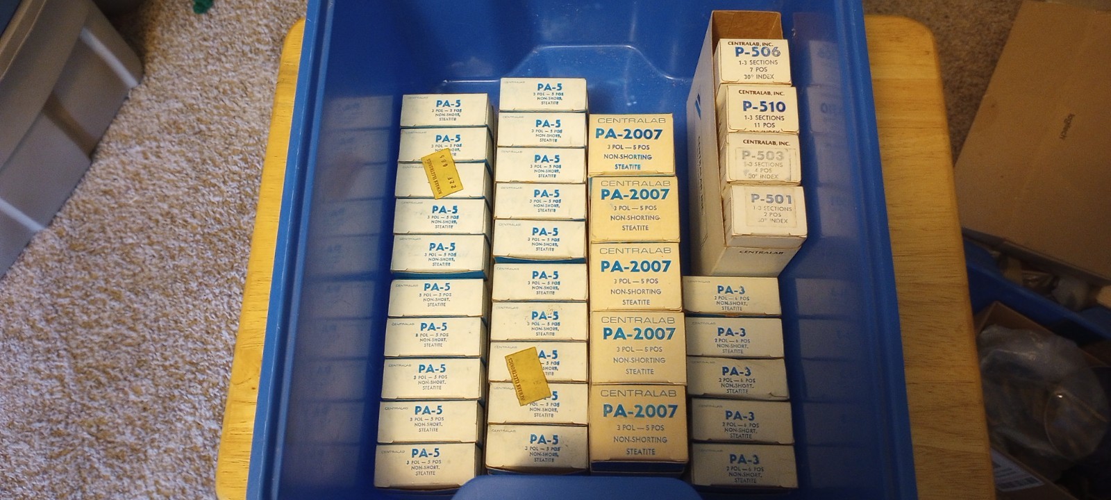 Lot of (34) New Centralab Switches, Free Shipping!