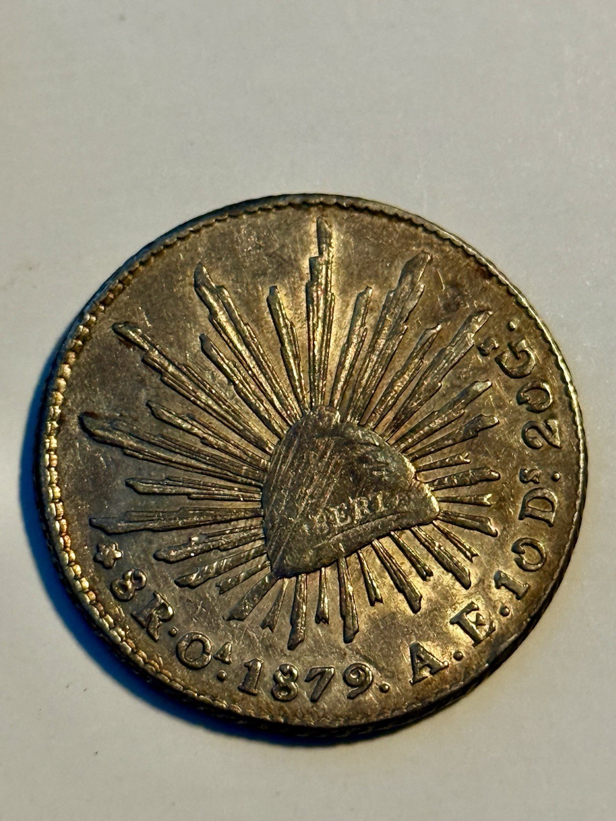 8 REALES OA 1879 AF Mexico
