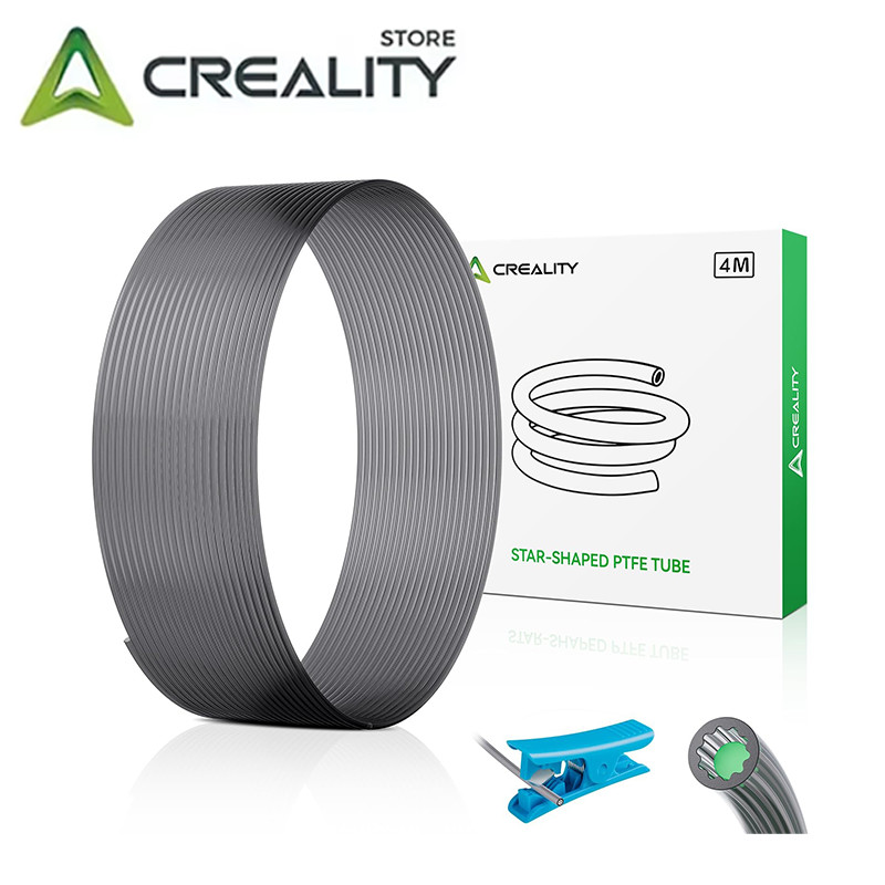 Creality PTFE Tube 4m 3D Printer Accessories, LowResistance StarShaped Inner...