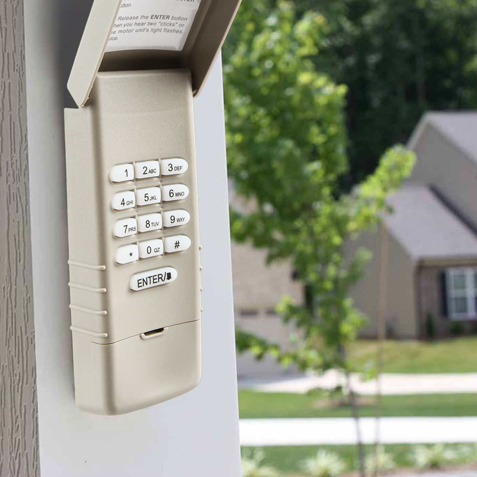 For LiftMaster 877LM Wireless Garage Door Keyless Entry Keypad Yellow Learn