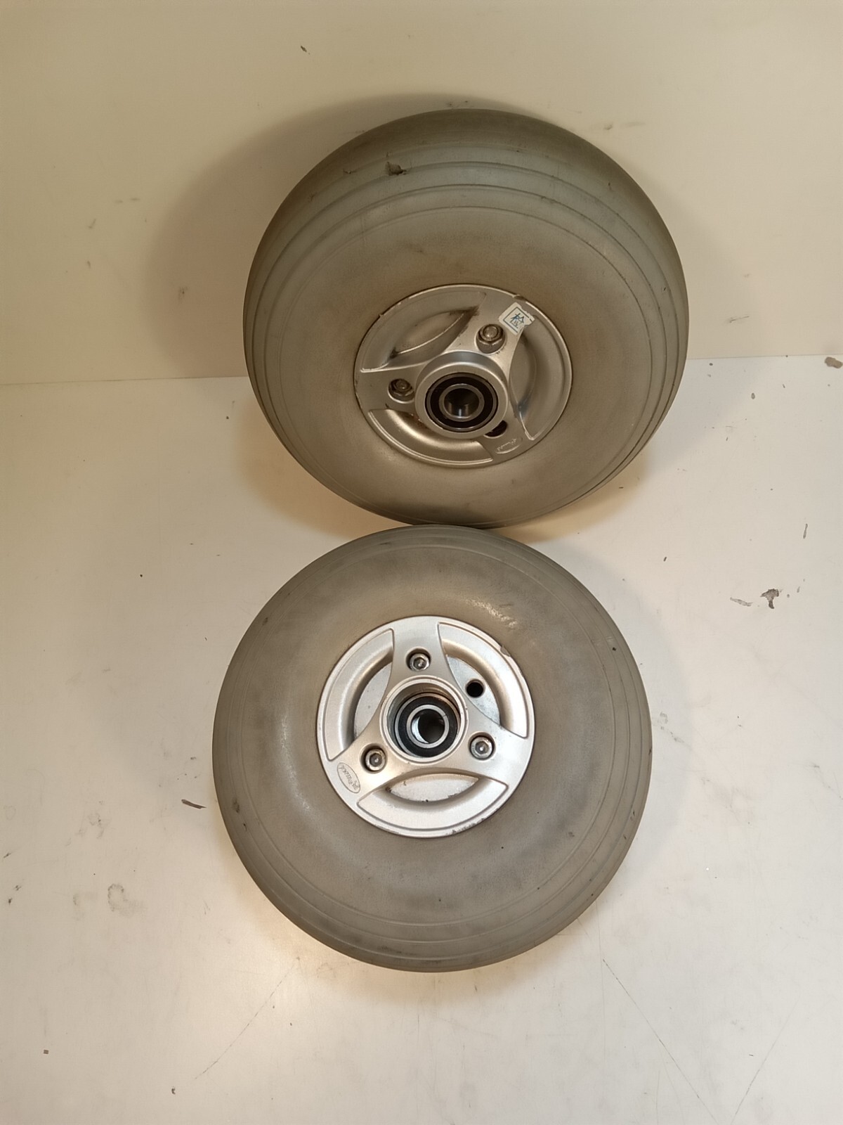 Permobil Powerchair Rear Castors, Gray, Set of 2, CW1