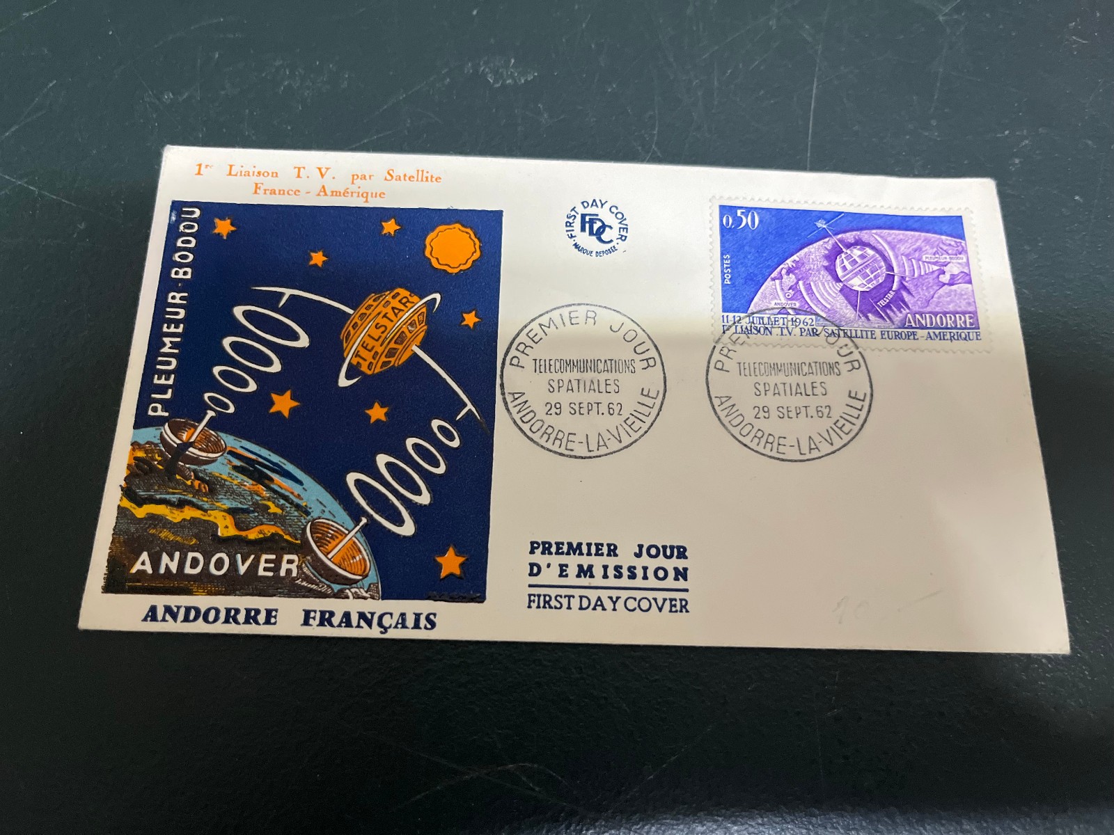 (1743) 5-11-2025 - French Andorre - 1963 (T.V by satellite ANDOVER)