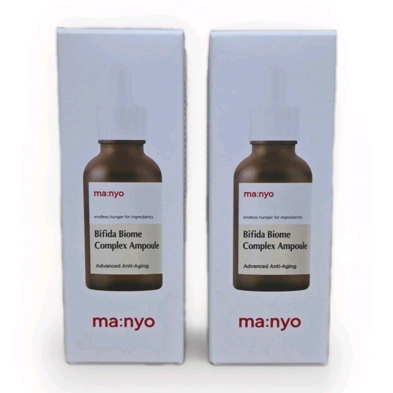 2 × ma:nyo Bifida Biome Complex Ampoule Facial Treatment 1oz - New