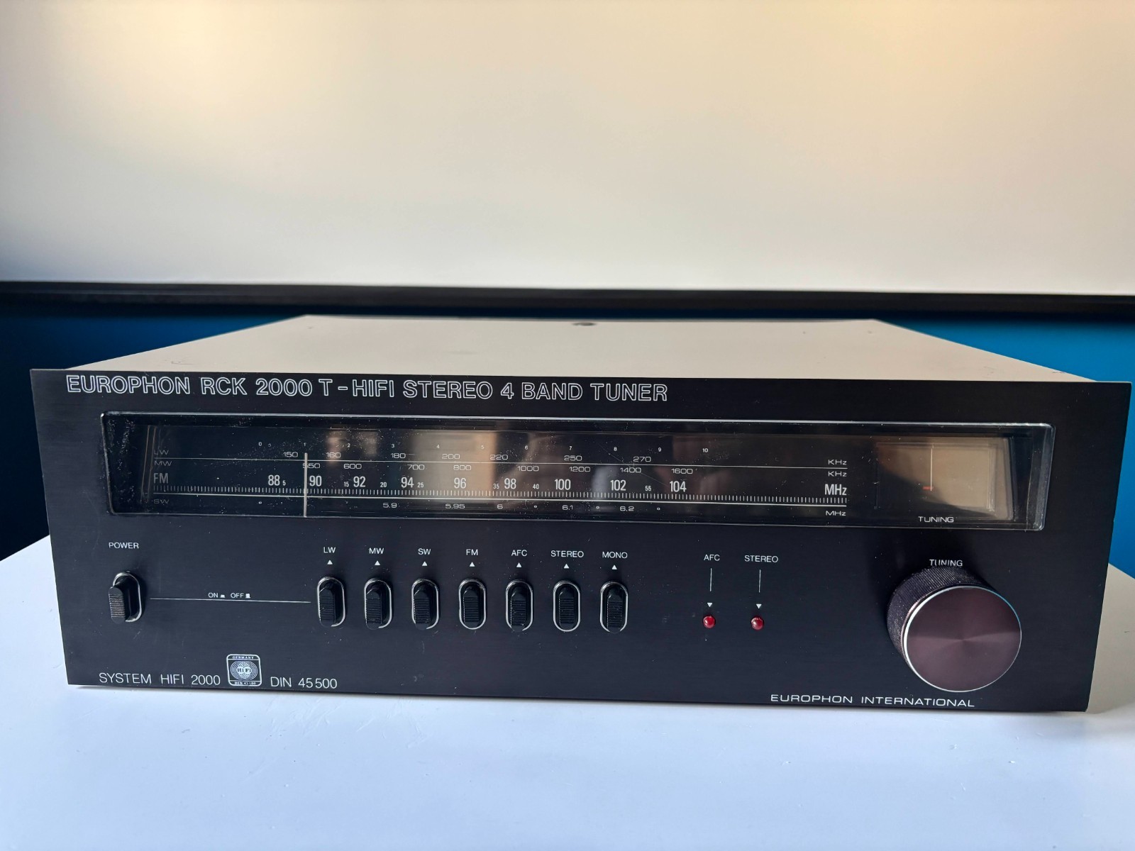 Europhon RCK 2000T - Vintage Italian 1978 Hi-Fi Tuner