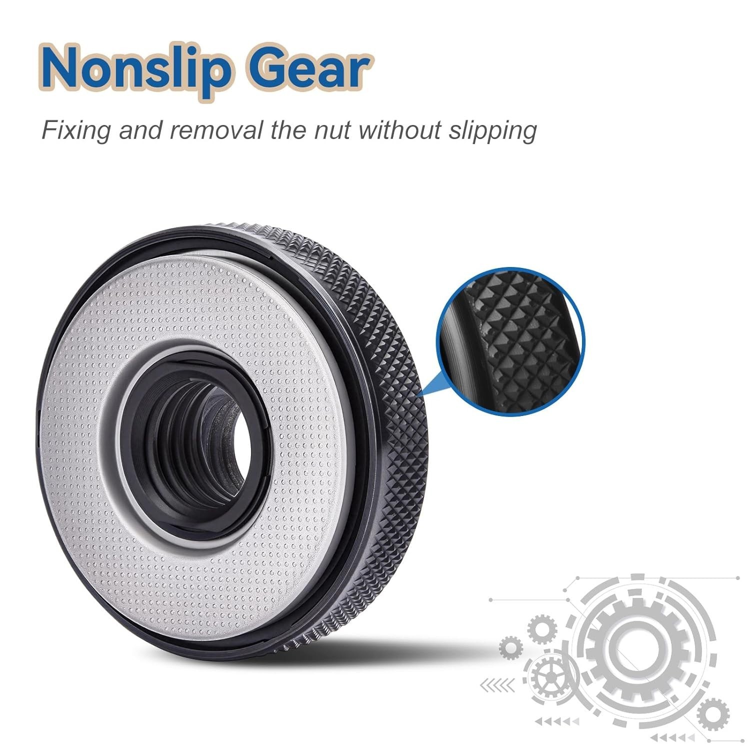 5/8-11 Thread Angle Grinder Flange Nut No Wrench Required,Grinder Nut for 4.5...