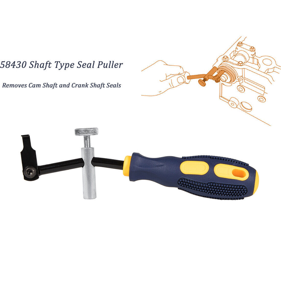 58430 Shaft Type Seal Puller Universal Seal Puller for Most Auto and Motorcycle