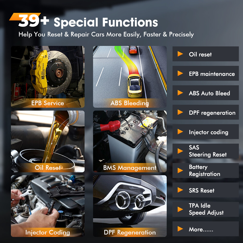 FOXWELL NT809BT Bidirectional Car OBD2 Scanner Diagnostic Scan Tool K-ey Coding