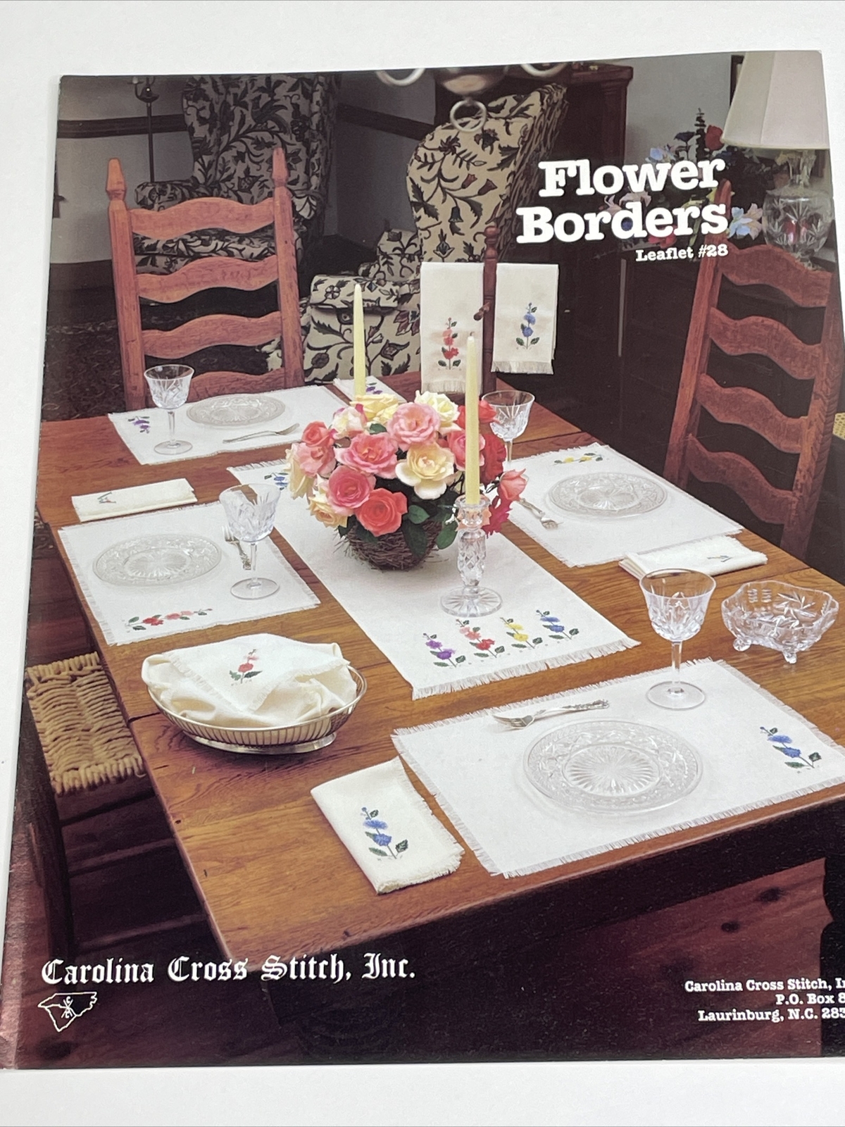 Carolina Cross Stitch Flower Borders Leaflet 28 Cross Stitch Pattern