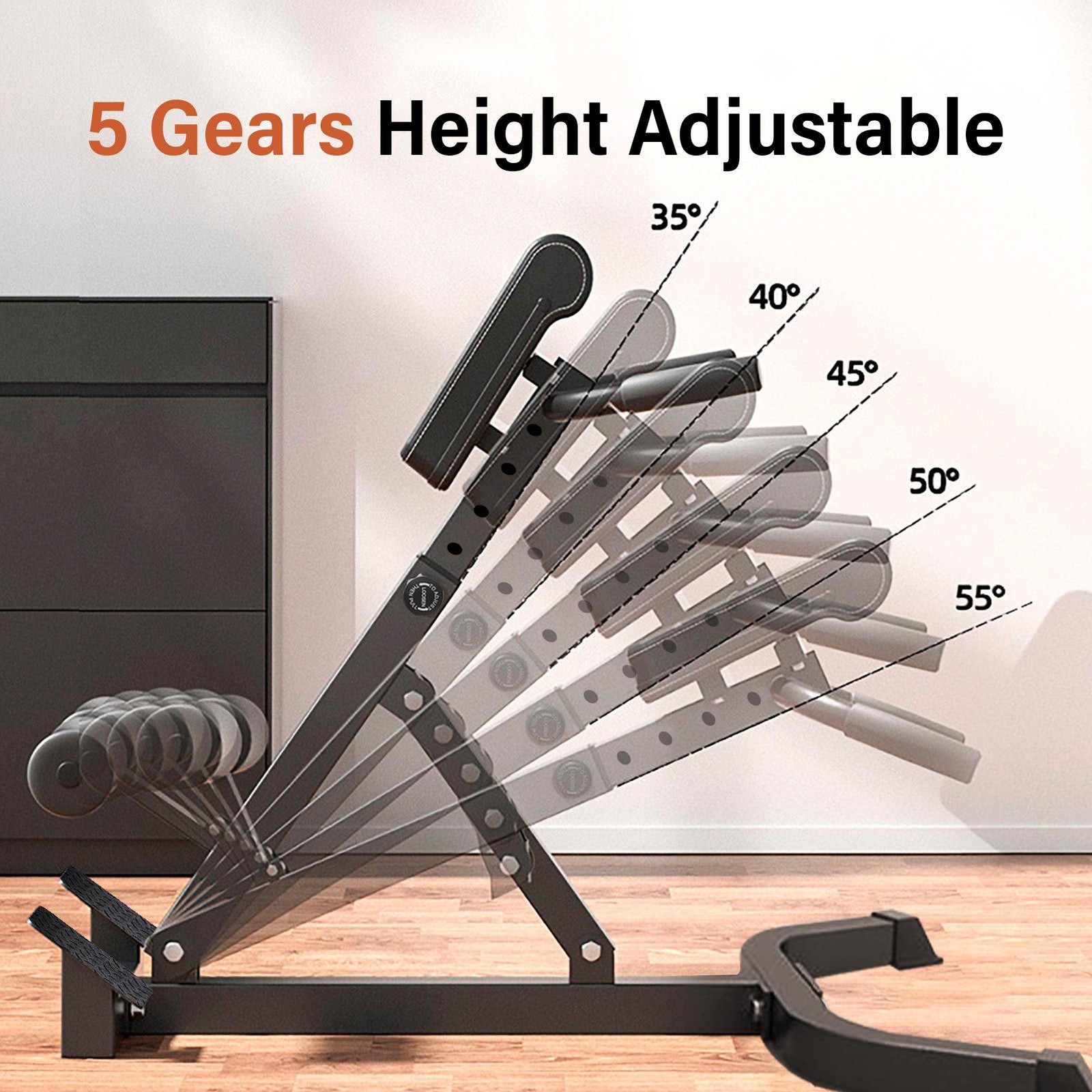 Roman Chair - Adjustable Bench Foldable Exercise Bench Back Extension Machine