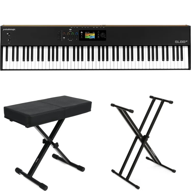 Studiologic SL88GT MK2 88-key MIDI Keyboard Controller Essentials Bundle