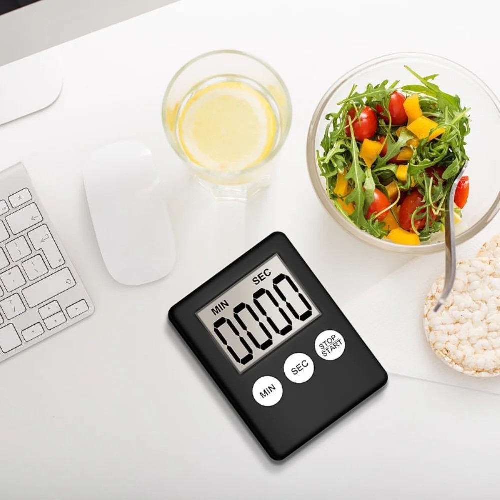 Large LCD Digital Kitchen Cooking Timer Count-Down Up Clock Loud Magnetic Alarm