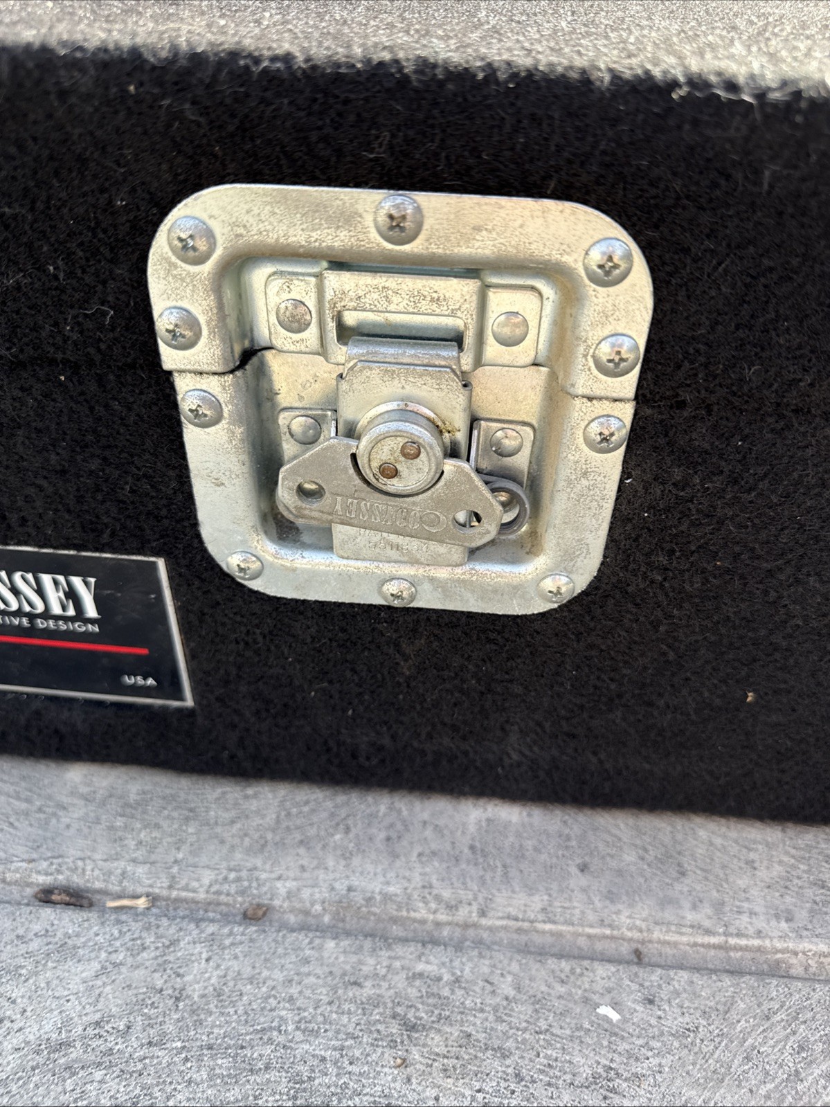 Odyssey Pro Carpeted CD Case W/ Wheels - Black