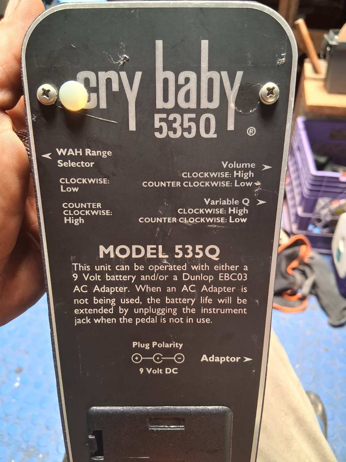 Dunlop Cry Baby 535Q Wah Pedal Analog 535Q MPN for Electric Guitar Effects