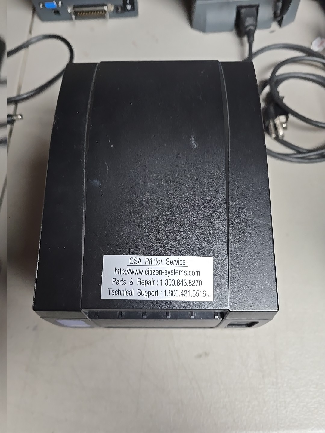 Citizen CBM 1000 Thermal Receipt Printer Power Cord And USB Printer Cable