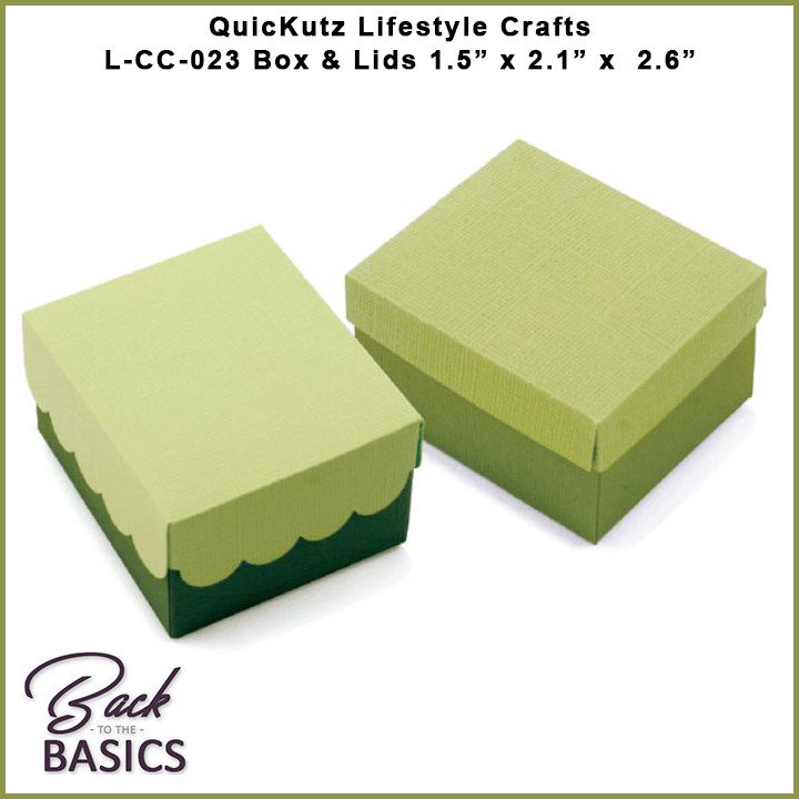 QuicKutz LIfestyle Crafts Box & Lids Cutting Die Set LCC-023 1.5" x 2.1" x 2.6"