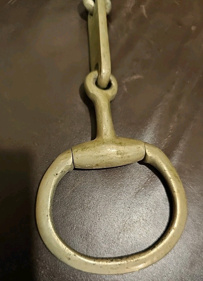 Dr. Bristol Used Egg Butt Snaffle. 4 3/4" Mouth English Bit