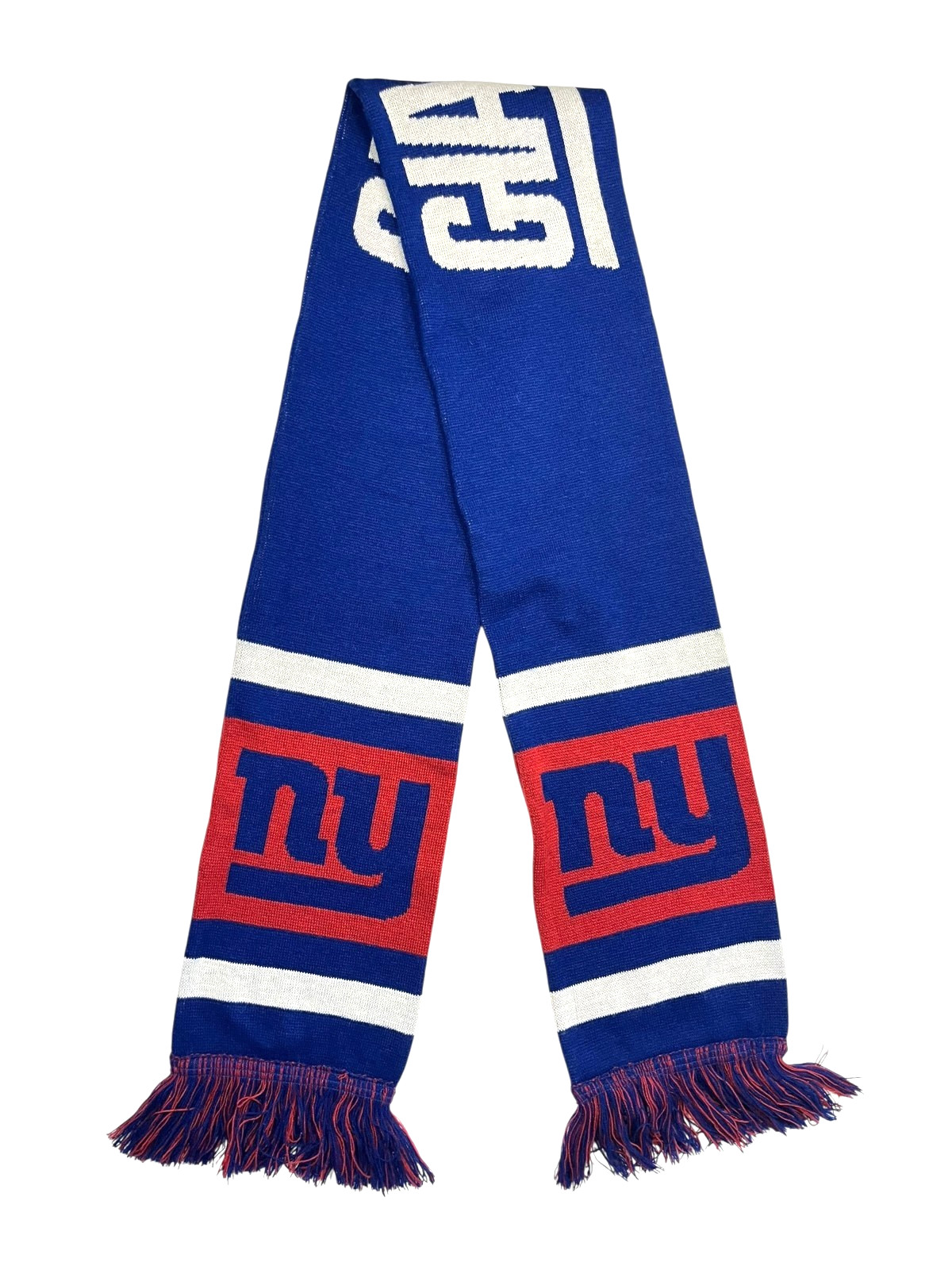 NEW YORK NY GIANTS Blue/Red Warm NFL FOOTBALL WINTER SCARF Team Fan Ski Gear