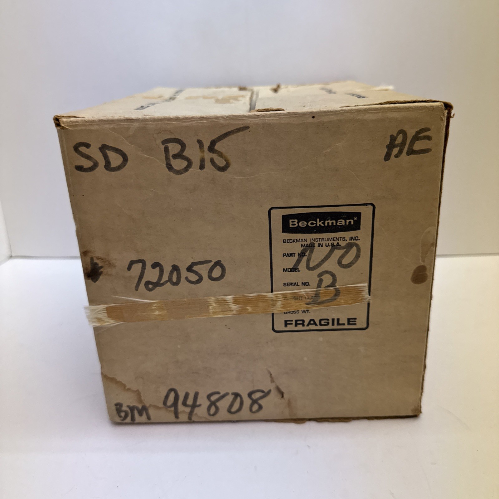 Beckman Solu-Bridge SD-B15 Conductivity Controller Science Electronics Box