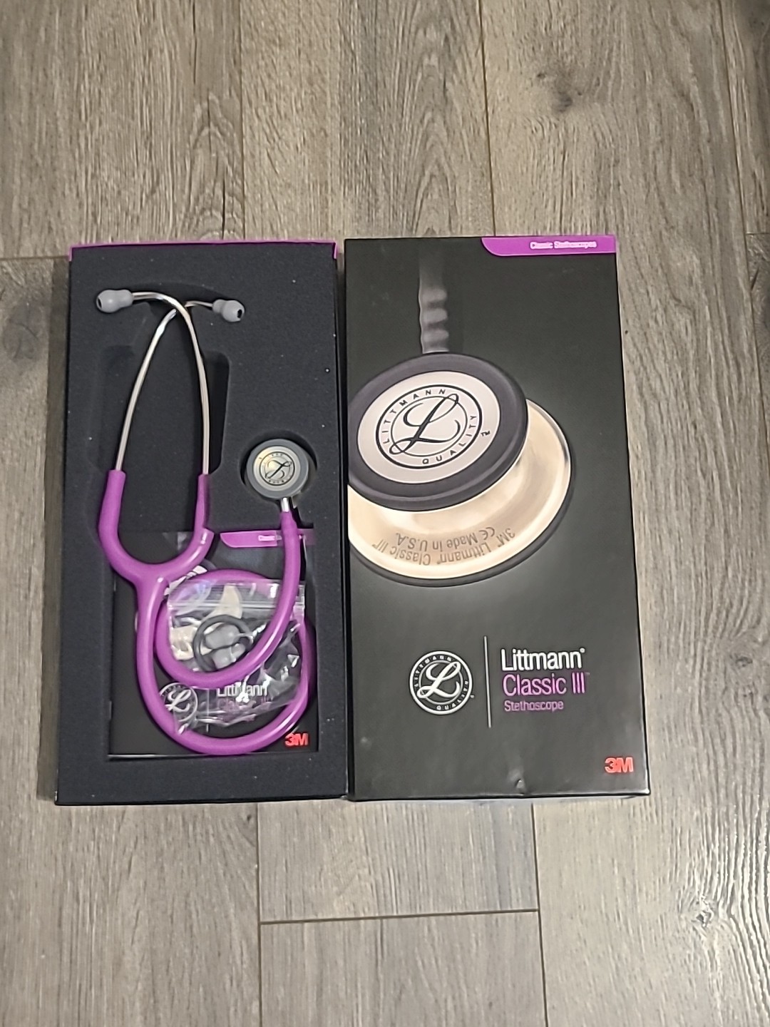 NEW - 3M Littmann Classic III Monitoring Stethoscope Lavender Tube 27" 5832