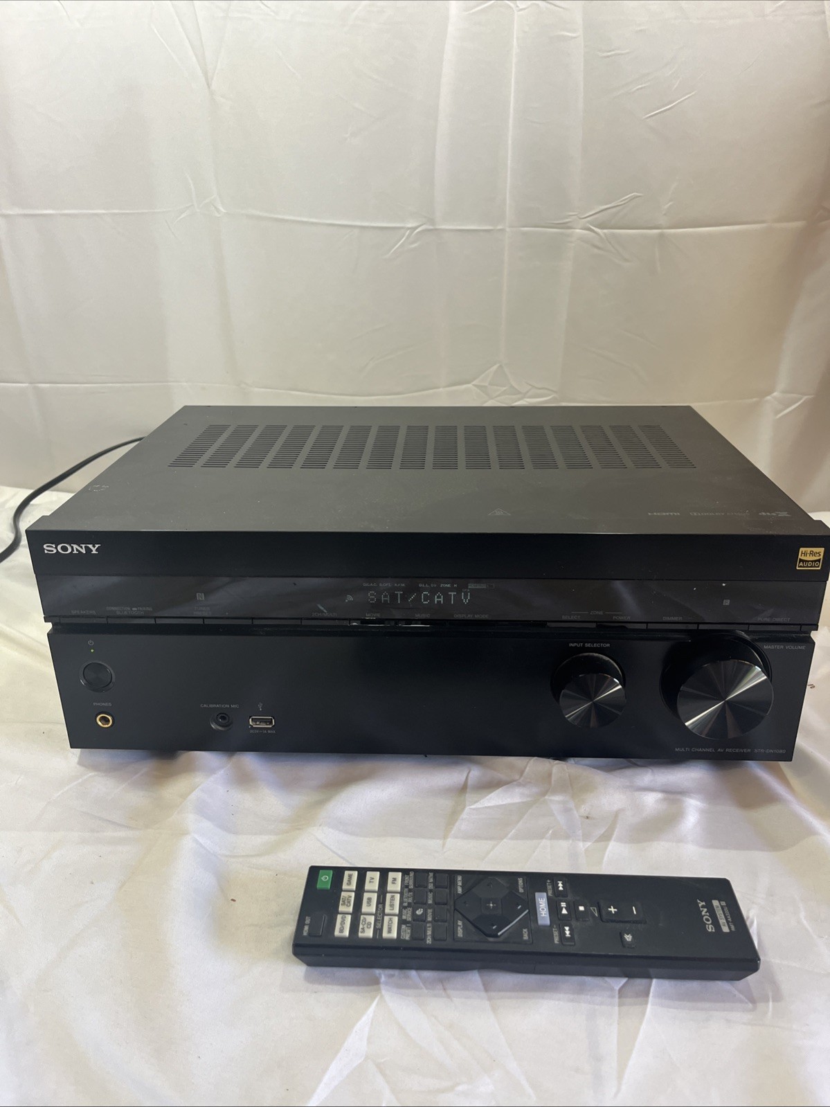 Sony STR-DN1080 7.2 Channel 4K HDR Home Theater AV Receiver W/ Remote Bundle