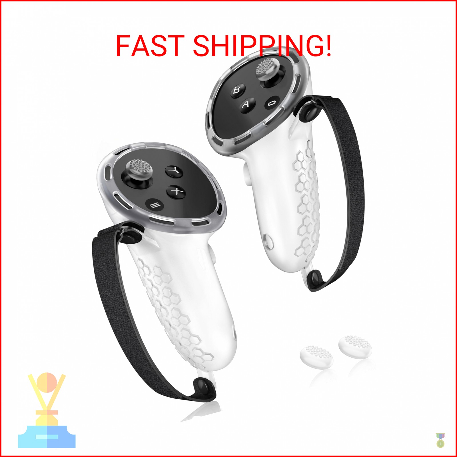 AMZDM VR Controller Grips for Meta Quest 3S Oculus Quest 3 Touch Plus Controller