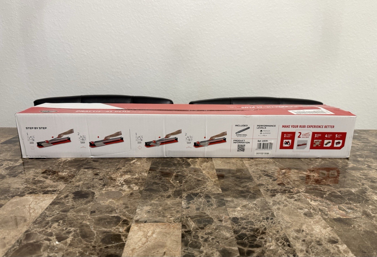 Rubi Practic 61 Plus-24 in. Tile Cutter Tungsten Carbide Blade Roller Guide NEW