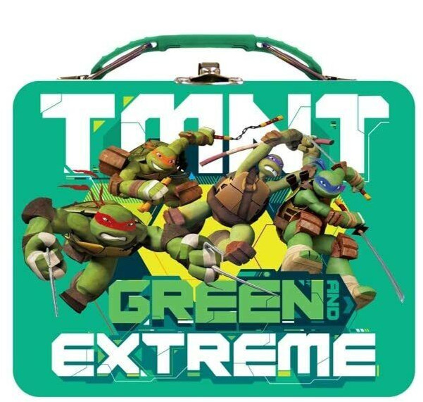 Lunch Box Teenage Mutant Ninja Turtles Tin Metal Lunch Box, 7.5 x 6 x 2.75 in