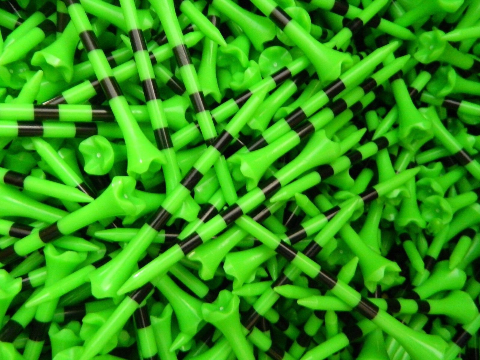 New 2 3/4" Pride Evolution Performance PTS 2.75 Green Black Striped Golf Tees