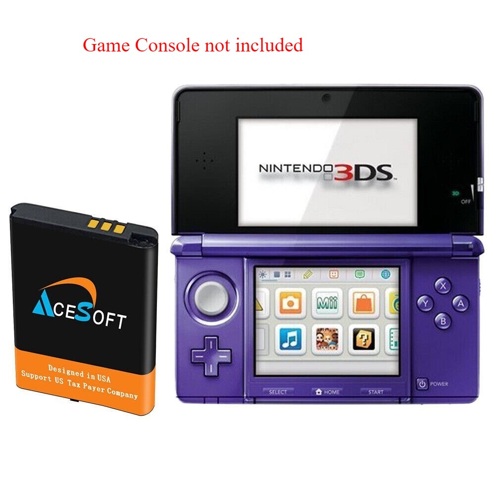 High Quality AceSoft 1500mAh Battery for Nintendo 3DS CTR-001 Video Game Console
