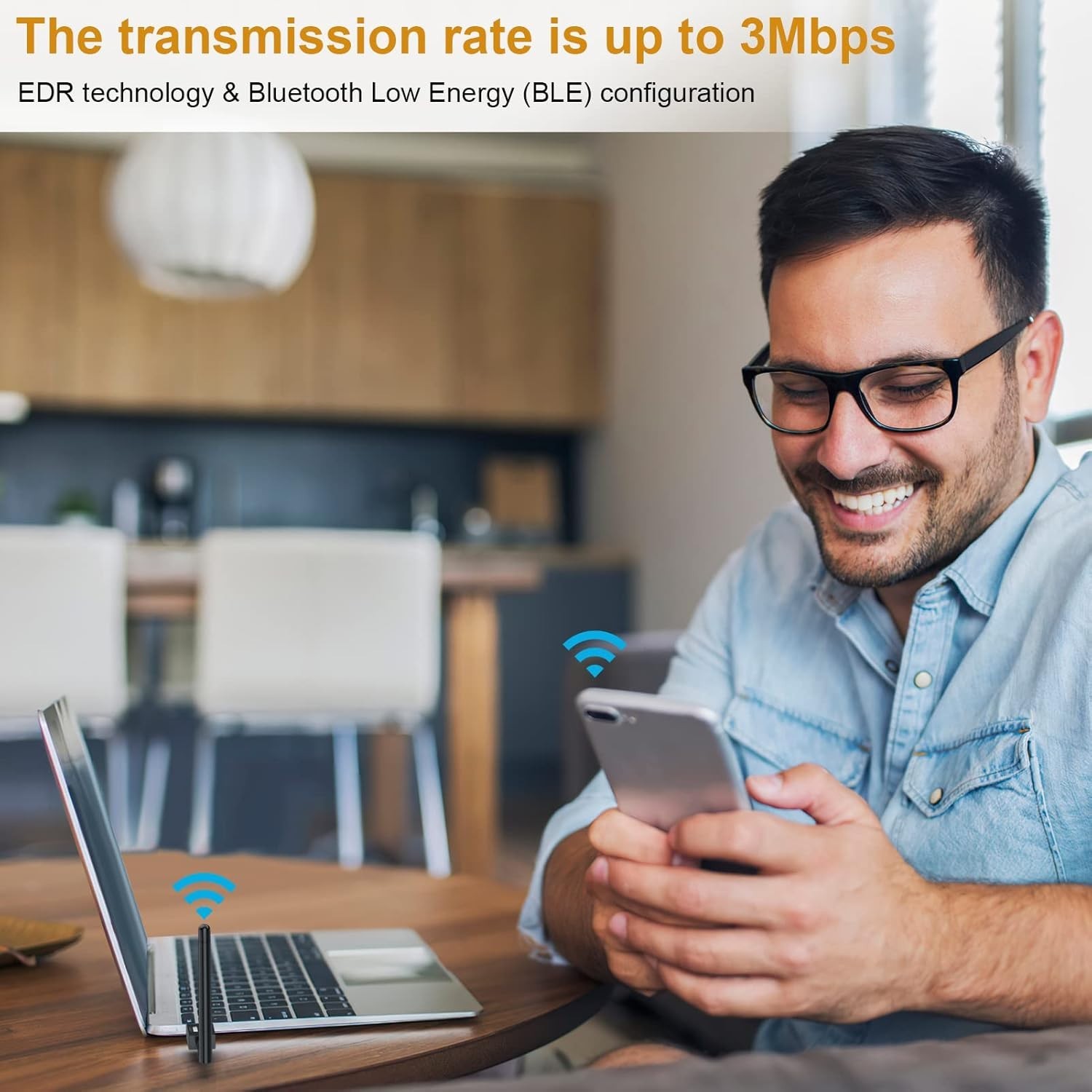 Long Range Bluetooth 5.3 USB Adapter - High-Speed Wireless Data Connection