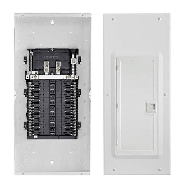 LEVITON 125 Amp 20-Space, 20-Circuit Load Center with Main Lugs & Door Included