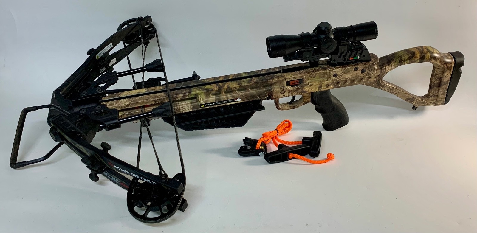 Killer Instinct Fierce 405 Crossbow w/ Scope & Quiver 200#, 405+ FPS