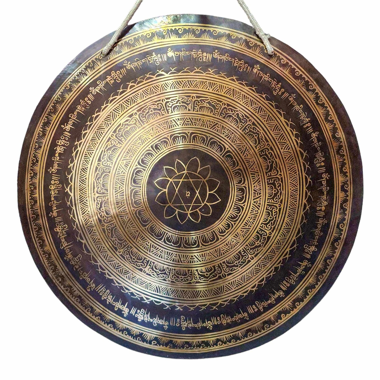 24 inches Tibetan Handmade Gong, Wind Gong, Meditation, Yoga, Sound Therapy
