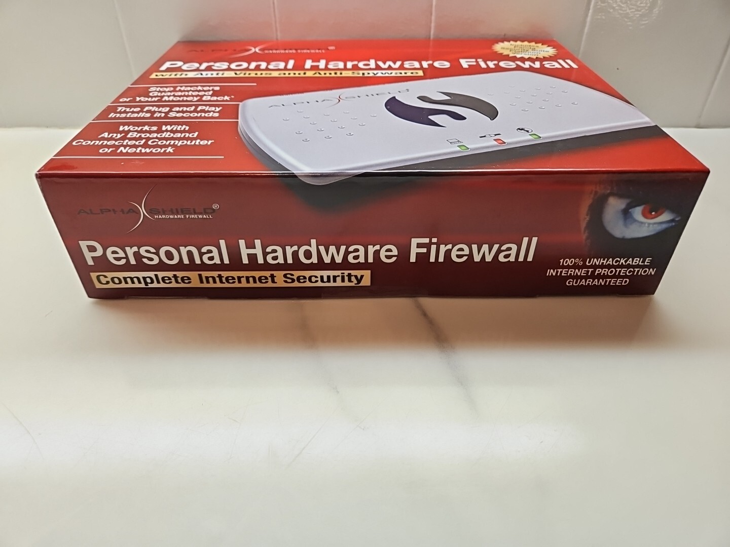 AlphaShield Personal Hardware Network Firewall Panda Platinum Security Sealed